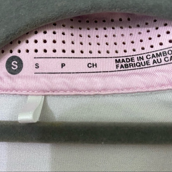 Tiger Woods Nike Golf Lavender Gray Striped Polo - Picture 6 of 9